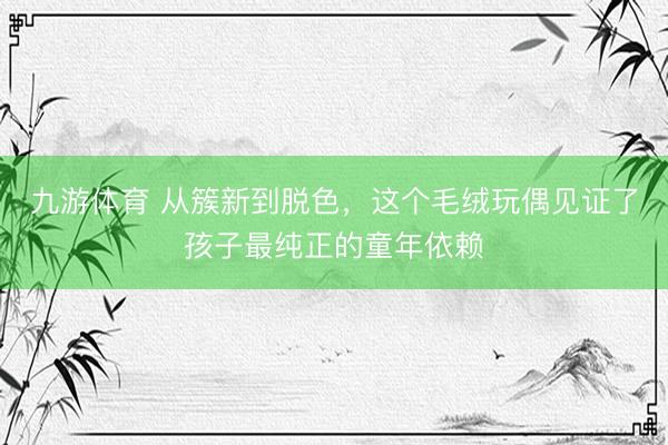 九游体育 从簇新到脱色，这个毛绒玩偶见证了孩子最纯正的童年依赖